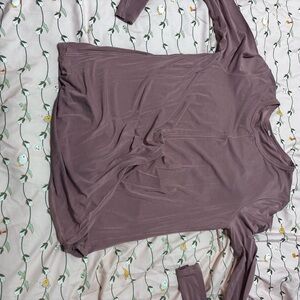 lululemon athletica Long Sleeve Top in Mauve